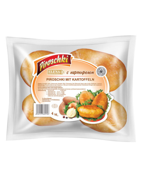 Pasteitjes met gebakken aardappelen, 'Elena' 4 stuks, 0,45 kg